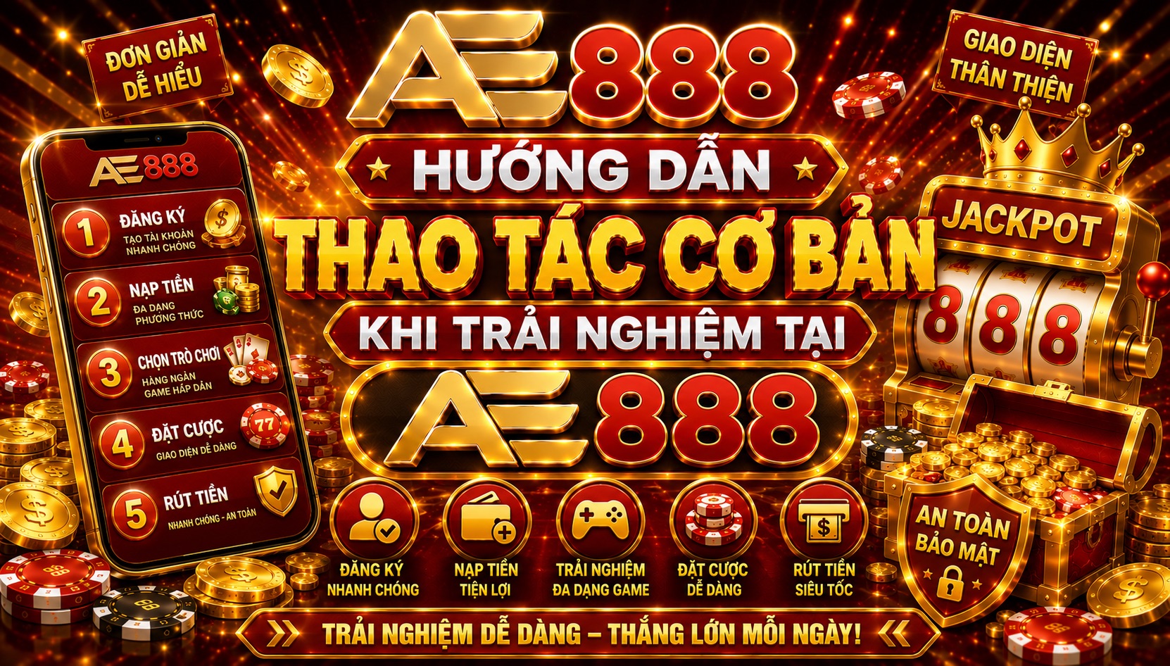 Ae888 hướng faaxn thao tác cơ bản Ae888 hướng faaxn thao tác cơ bản